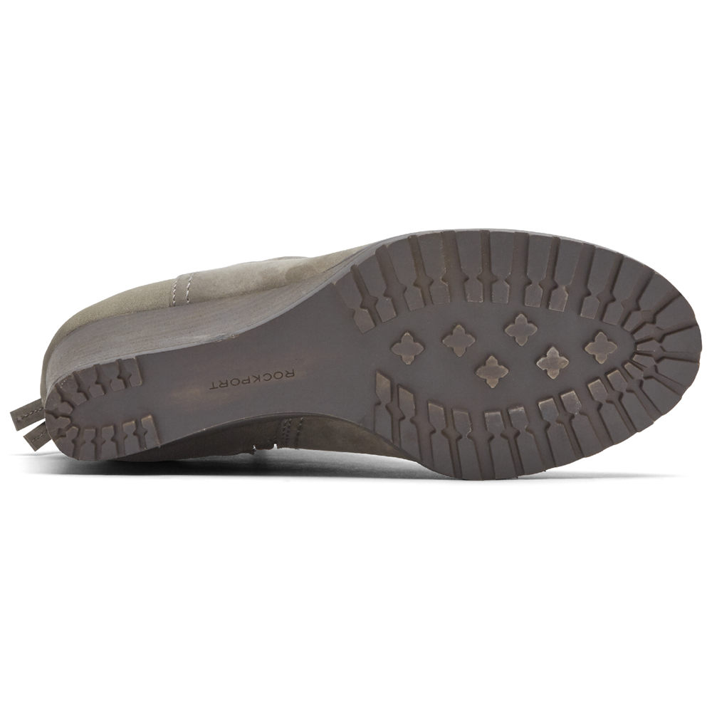 Rockport Kängor Dam Grå - Cobb Hill Lucinda Back Tie - RLDZE0574